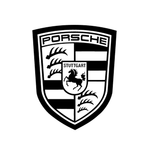 Porsche black logo