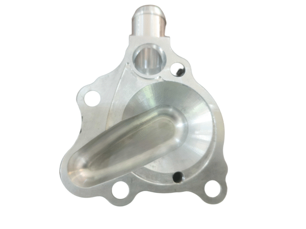 1987 – 1994 Honda CR125 Water Pump Cover Polished Aluminum - Image 2
